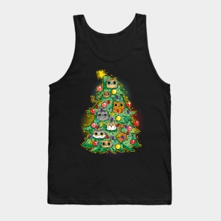 Christmas Tree Cats Tank Top